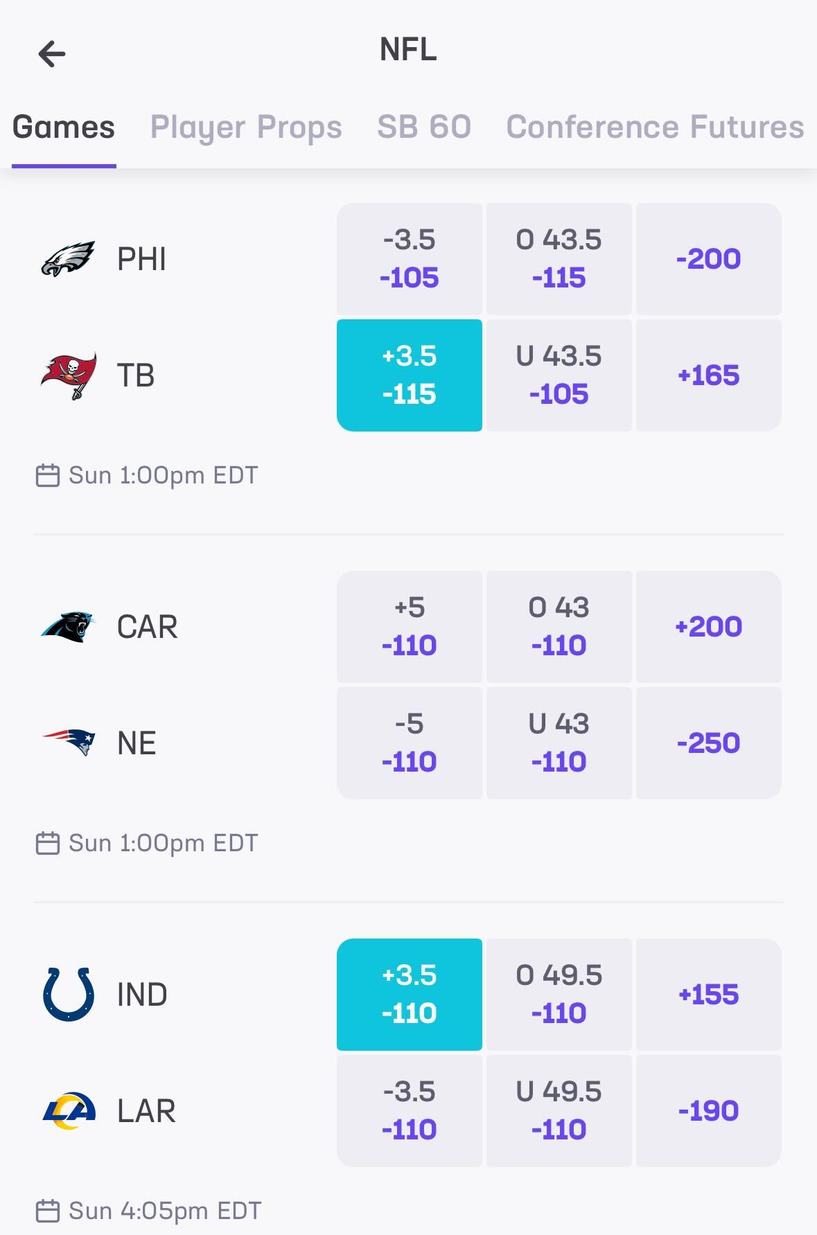 The hook at Hard Rock Bet Sportsbook on a pair of Week 4 NFL games