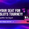 Win your seat for the $5M slots tourney! The first qualifier has begun. Opt in for free entry